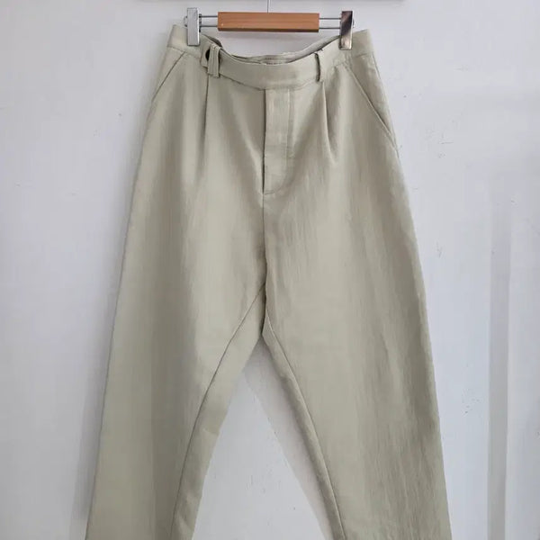 [BUNJANG] Studio Nicholson Cotton Blend Pants Beige L / 스튜디오 니콜슨 팬츠