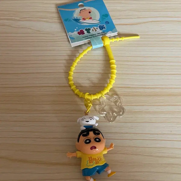[BUNJANG] Crayon Shin-chan Shiro Chibi Figure Keyring / 짱구 피규어키링 판매합니다!