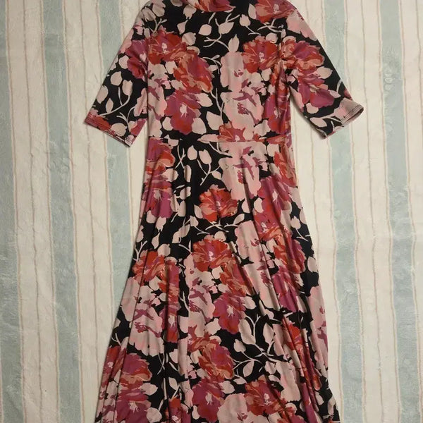 [BUNJANG] ZARA Floral Turtleneck Dress / ZARA 플라워 터틀넥 원피스