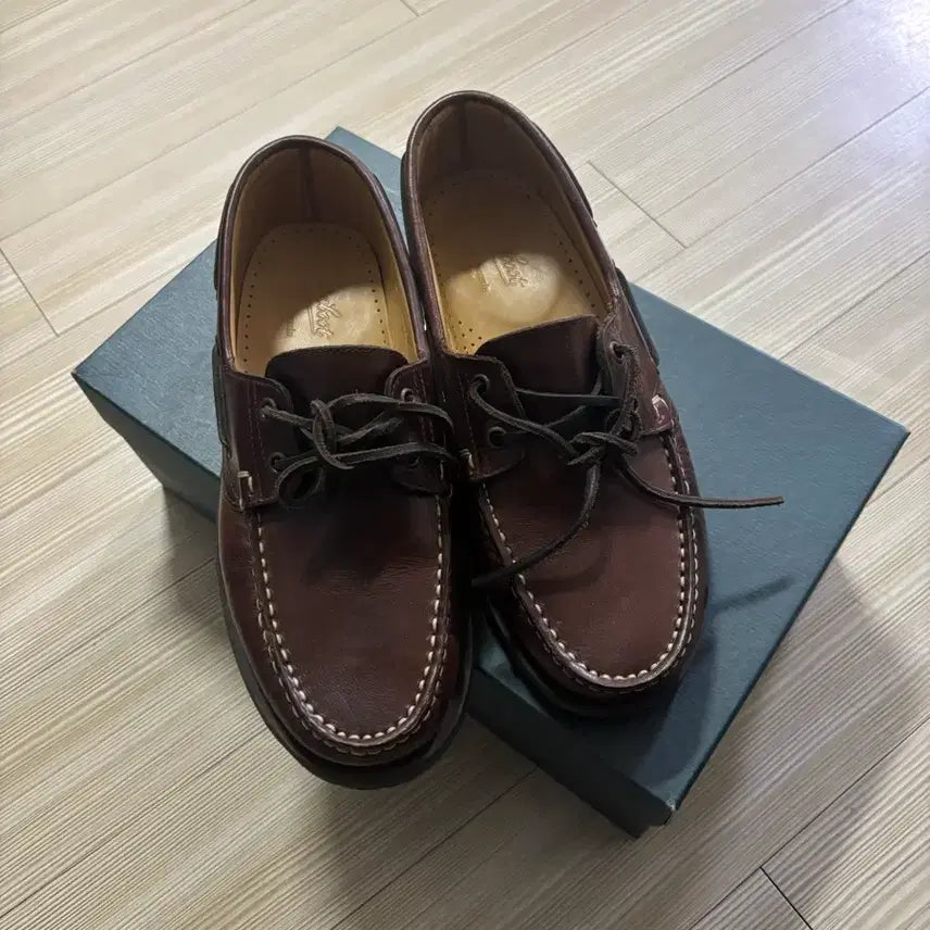 [BUNJANG] Paraboot Malo/Raid Boat Shoes Brown / 파라부트 MALO/RAID 보트슈즈 260 브라운