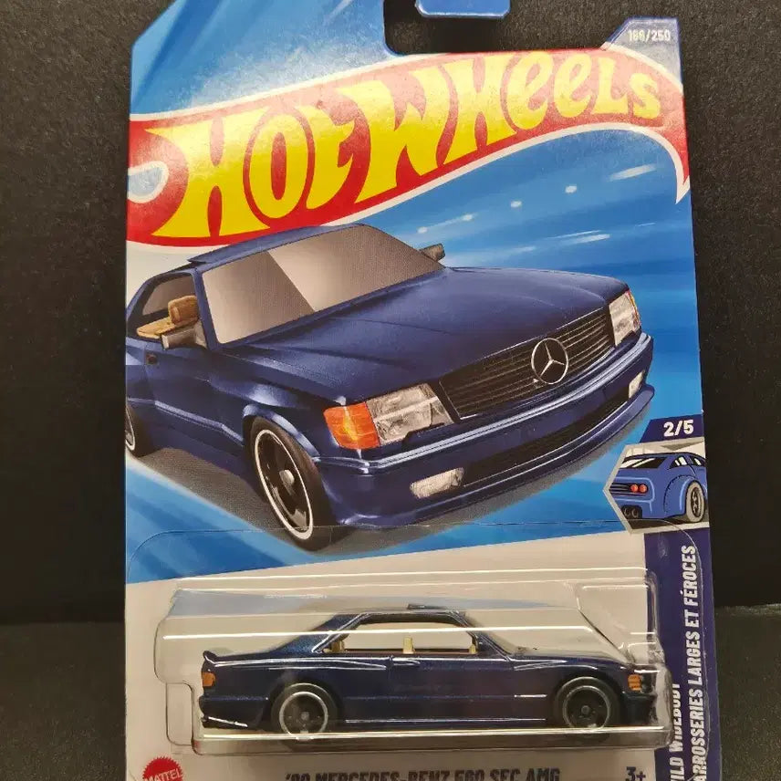 [BUNJANG] Hot Wheels 1989 Mercedes-Benz 560 SEC AMG Dark Blue Diecast / 핫휠 89 벤츠 560 SEC AMG 다크블루 미니지티 다이캐스트