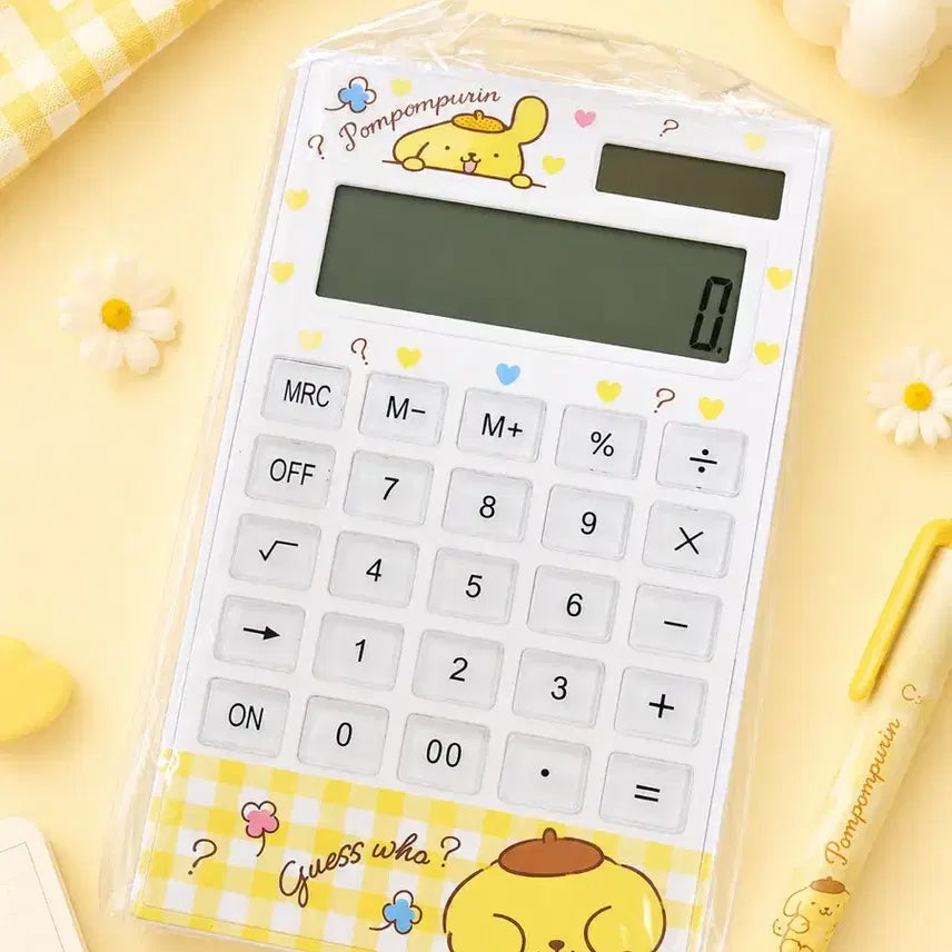 [BUNJANG] Sanrio Pompompurin Large Calculator / 산리오 폼폼푸린 계산기 큰사이즈