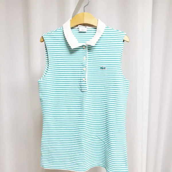 [BUNJANG] Lacoste Sleeveless Collar T-shirt / 라코스테 민소매카라티