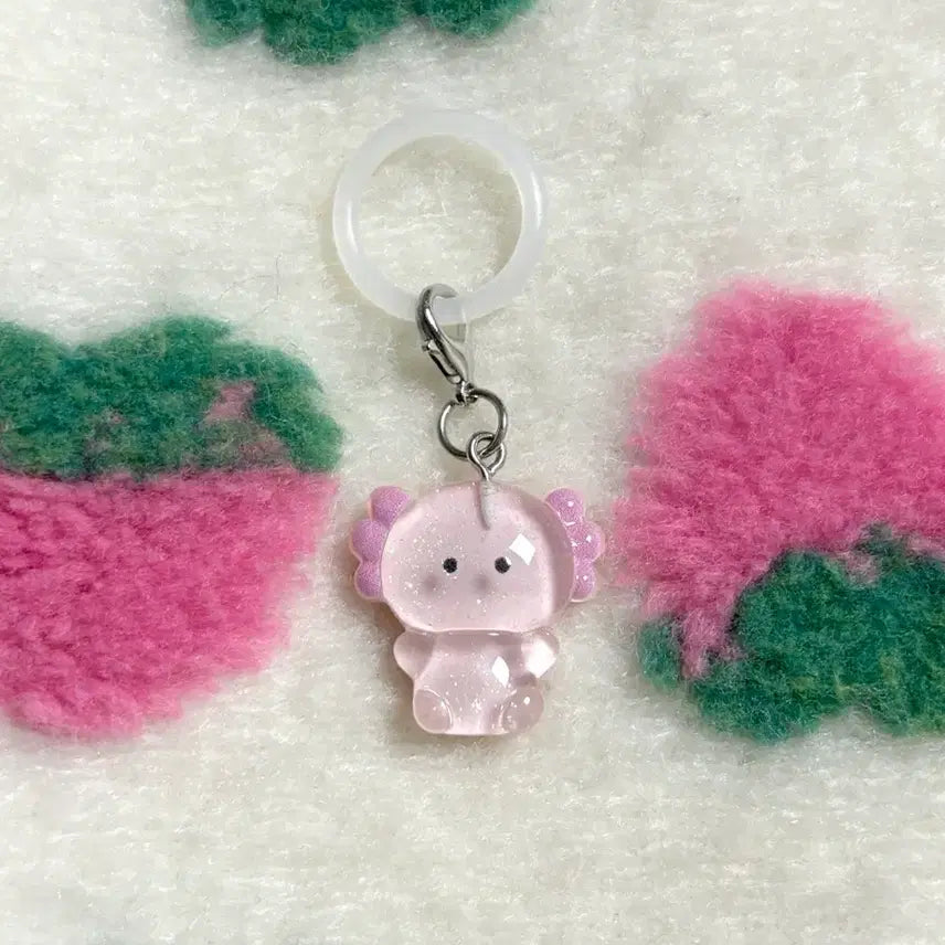[BUNJANG] Axolotl Gacha Charm Keychain / 동그란 눈 바다 친구 해양생물 메지루시 우파루파 가챠 키링 양도