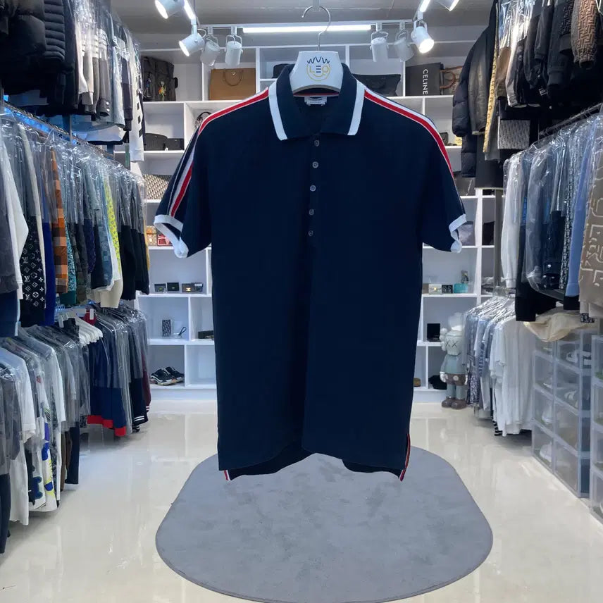 [BUNJANG] Thom Browne Pique Raglan Sleeve Polo T-Shirt Size 1 / [리오브전포점] 톰브라운 피케 레글런 슬리브 폴로 카라티 1