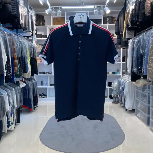 [BUNJANG] Thom Browne Pique Raglan Sleeve Polo T-Shirt Size 1 / [리오브전포점] 톰브라운 피케 레글런 슬리브 폴로 카라티 1