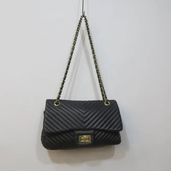 [BUNJANG] Studio Sera Genuine Leather Quilting Chain Shoulder Crossbody Bag / 스튜디오세라 소가죽 퀼팅 체인 숄더백 크로스백
