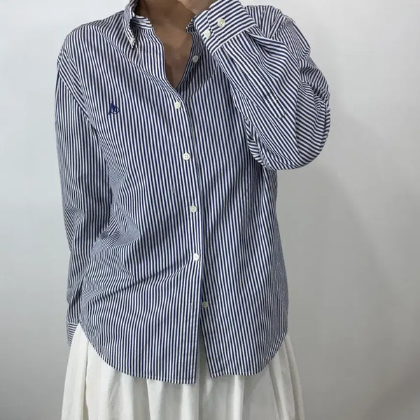 [BUNJANG] Beanpole Striped Shirt XL / [XL] 빈폴 스트라이프 셔츠