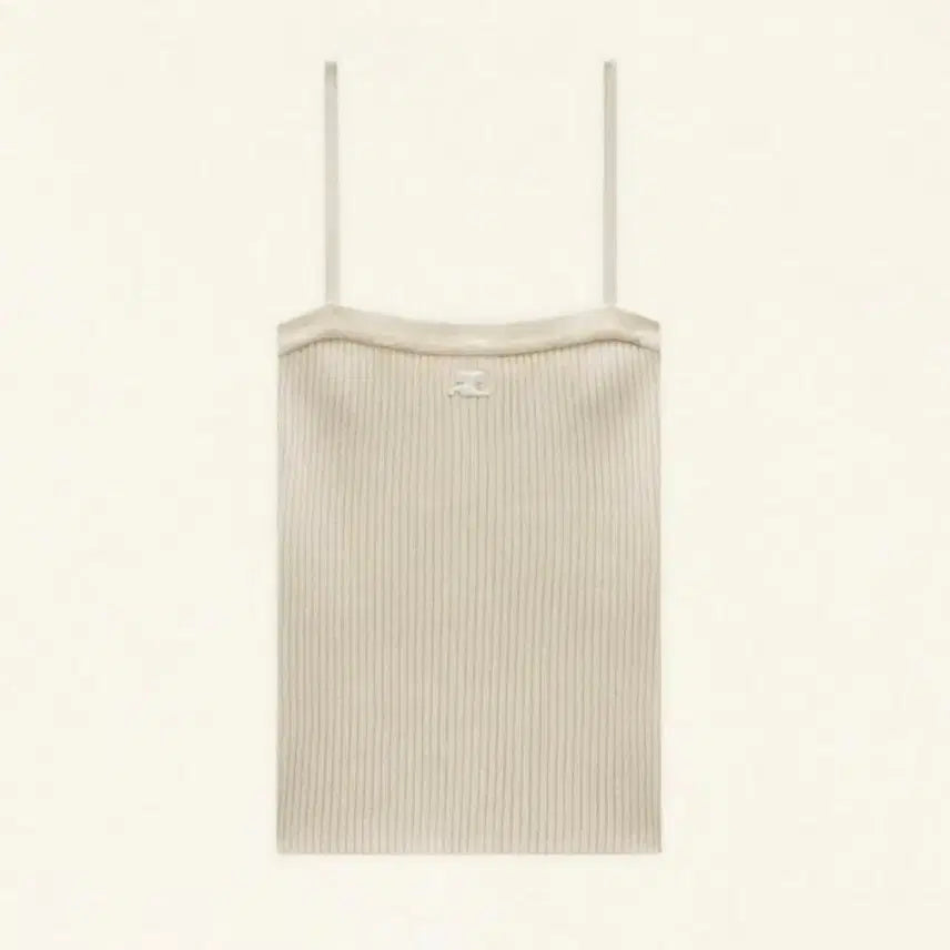 [BUNJANG] Courrèges Rib Tank Top Sand Beige / 꾸레쥬(Courreges ) 립 탱크탑 44