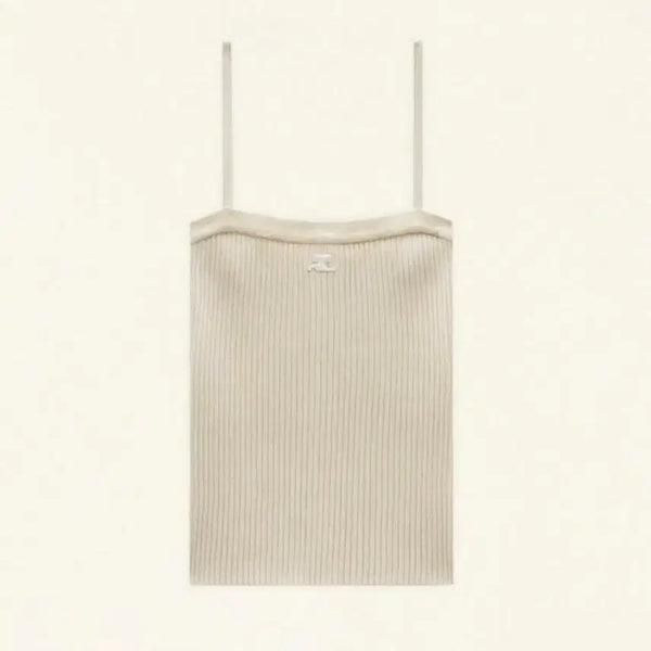 [BUNJANG] Courrèges Rib Tank Top Sand Beige / 꾸레쥬(Courreges ) 립 탱크탑 44