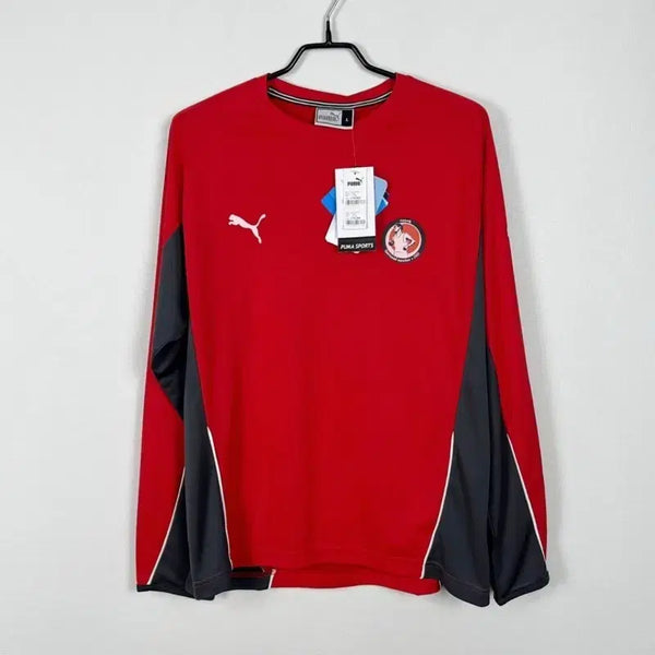 [BUNJANG] Puma Red Long Sleeve Sportswear T-Shirt (L, 100) / 푸마/새제품 스포츠 긴팔 티 라운드 운동 L 100/라덴