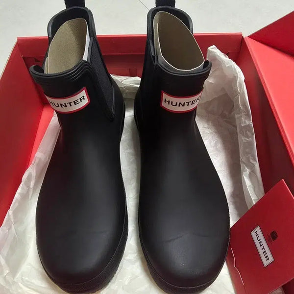 [BUNJANG] Hunter Women's Original Chelsea Rain Boots Black / 헌터 여성 오리지널 첼시 레인부츠 블랙 새상품
