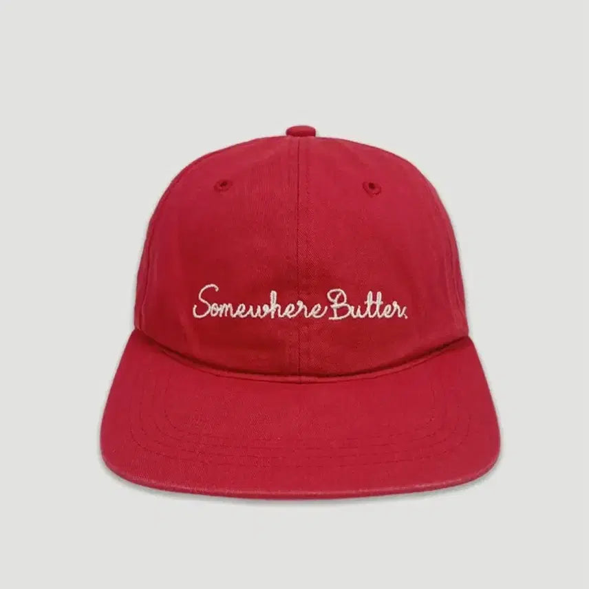 [BUNJANG] Somewhere Butter Red Ball Cap / Somewhere Butter 볼캡 레드 썸웨어버터모자 썸웨어버터모자