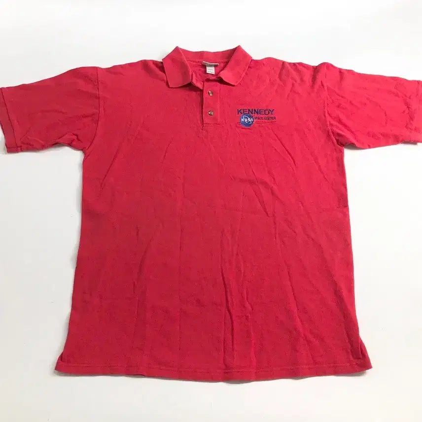 [BUNJANG] Kennedy Space Center NASA Short-Sleeve Polo Shirt / 케네디 우주 센터 NASA 반팔 카라티