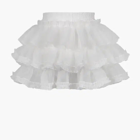 [BUNJANG] Rough Neck Pants Skirt White / 러프넥 팬츠 스커트 화이트