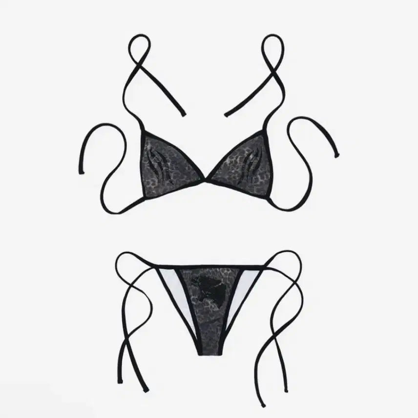 [BUNJANG] 604service Leopard Print Bikini / 604service 비키니
