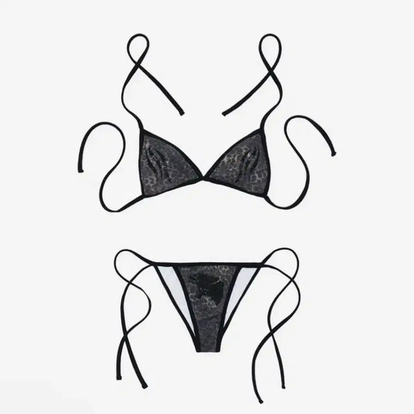 [BUNJANG] 604service Leopard Print Bikini / 604service 비키니