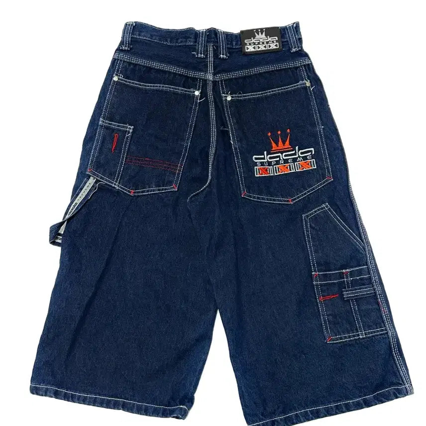 [BUNJANG] Dada Supreme 90s Y2K Embroidered Painter Half Denim Pants / 30) 90s dada 슈프림 Y2K자수 페인터 데님 하프 팬츠