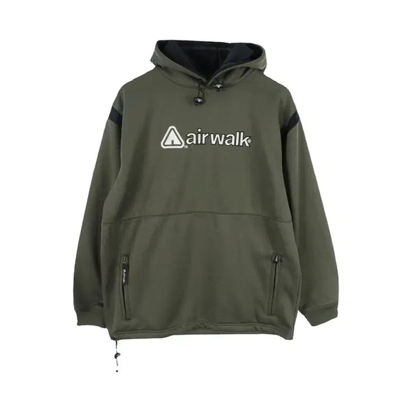 [BUNJANG] Airwalk Men's Embroidered Logo Poly-Cotton Hoodie / 에어워크 (MEN - L) 폴리 코튼 자수 로고 후드티