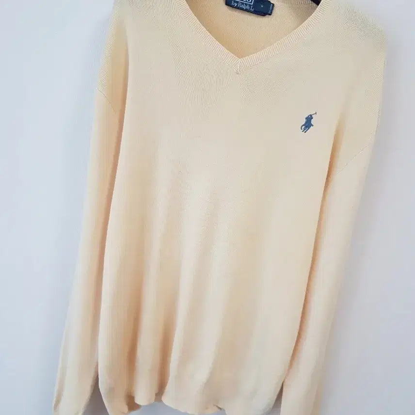 [BUNJANG] Polo Ralph Lauren Women's V-Neck Knit M (95) / 폴로 정품 여성 브이넥니트