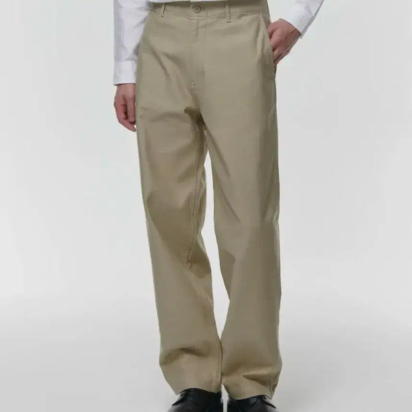 [BUNJANG] Back Satin Officer Pants (Beige) Size 33 / 백 사틴 오피서 팬츠 [베이지] 사이즈 33 새상품