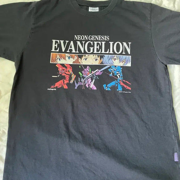 [BUNJANG] Mahagrid x Evangelion Collaboration T-Shirt (Size S) / 마하그리드 에반게리온 티셔츠 S