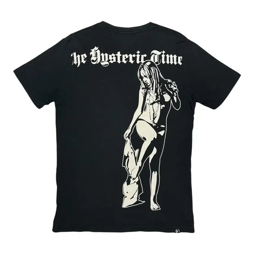 [BUNJANG] Hysteric Glamour New York Times Homage Hysteric Girl Short Sleeve T-Shirt / 히스테릭 글래머 뉴욕타임즈 오마주 히스걸 반팔 티셔츠