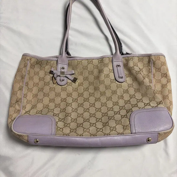 [BUNJANG] Gucci Canvas Shoulder Bag / 구찌 캔버스 숄더백