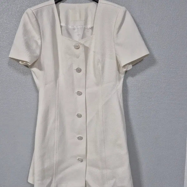 [BUNJANG] 11AM Square Neck Cotton Mini Dress S / 11AM 스퀘어넥 코튼 미니원피스 S