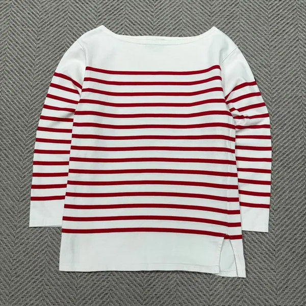 [BUNJANG] Saint James Striped Long Sleeve V-Neck T-Shirt / 세인트제임스 단가라 롱슬리브 v4904