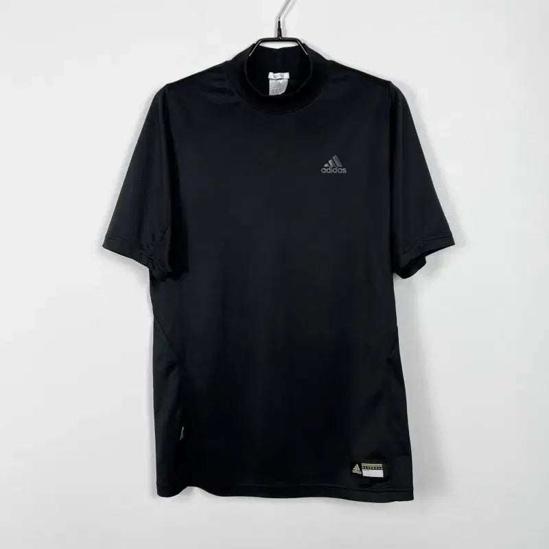 [BUNJANG] Adidas Black Mock Neck Short Sleeve T-Shirt Women's L / 아디다스/목폴라 블랙 반팔 티 티셔츠 여L/라덴