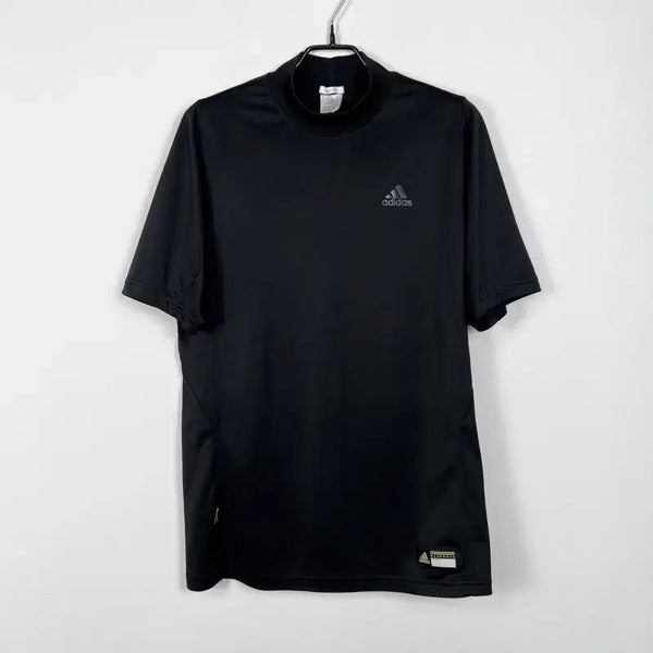 [BUNJANG] Adidas Black Mock Neck Short Sleeve T-Shirt Women's L / 아디다스/목폴라 블랙 반팔 티 티셔츠 여L/라덴