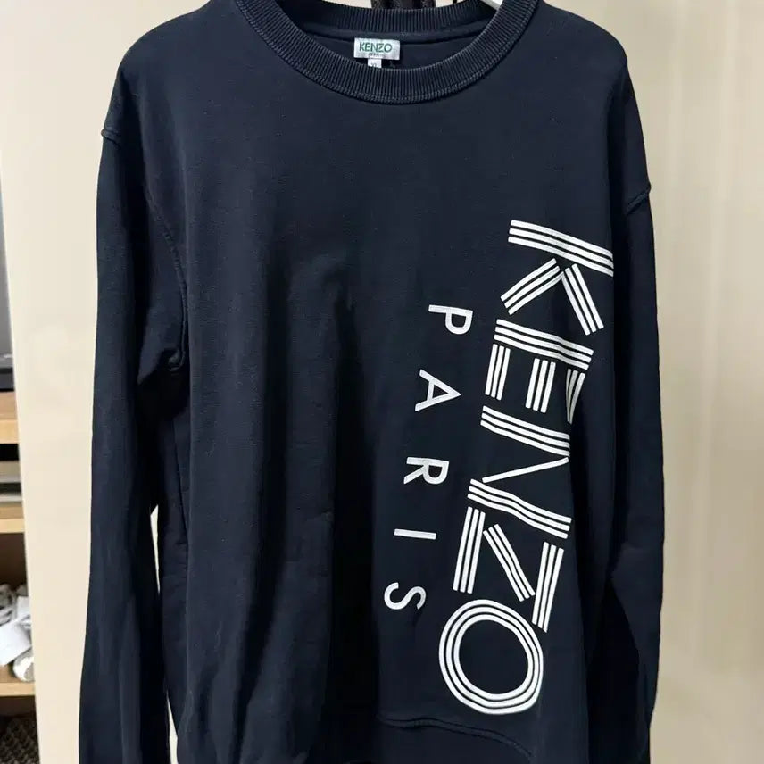 [BUNJANG] Kenzo Paris Logo Sweatshirt Black XL / 겐조 맨투맨 블랙 XL