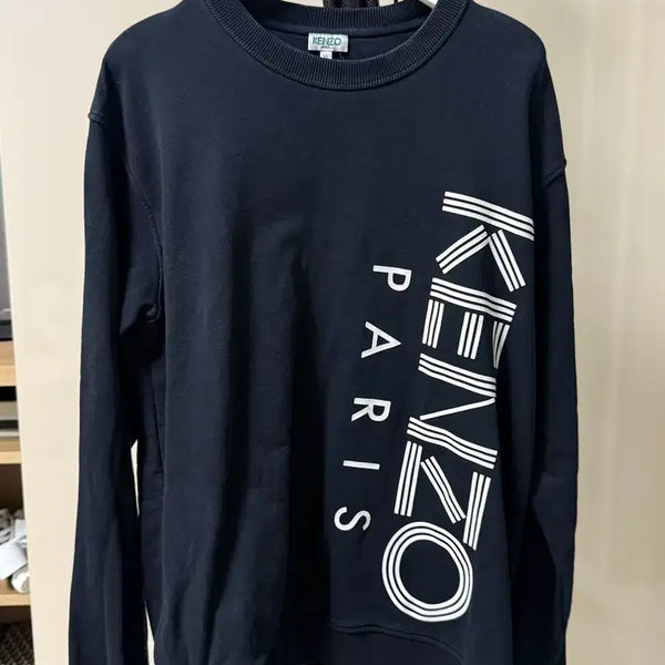[BUNJANG] Kenzo Paris Logo Sweatshirt Black XL / 겐조 맨투맨 블랙 XL