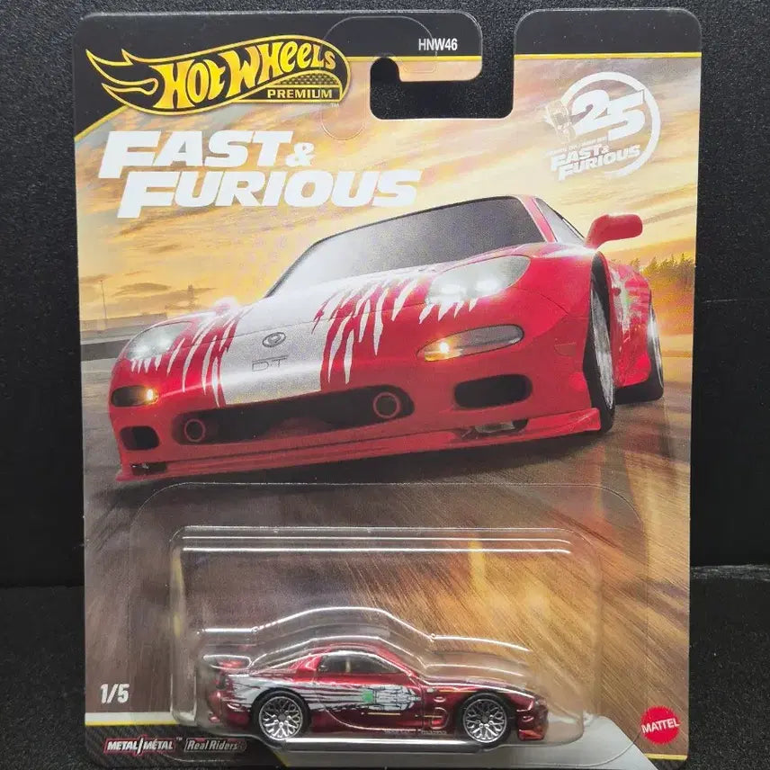 [BUNJANG] Hot Wheels Premium Fast & Furious 1995 Mazda RX-7 Chase Edition / 핫휠 프리미엄 분노의 질주 1995 마쓰다 RX-7 체이스
