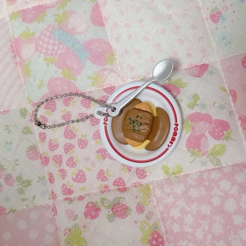 [BUNJANG] Miniature Food Gacha Keyring - Tonkatsu, Katsu Curry, Omurice / 돈카츠 돈까스 카레 오므라이스 미니어쳐 음식 가챠 키링