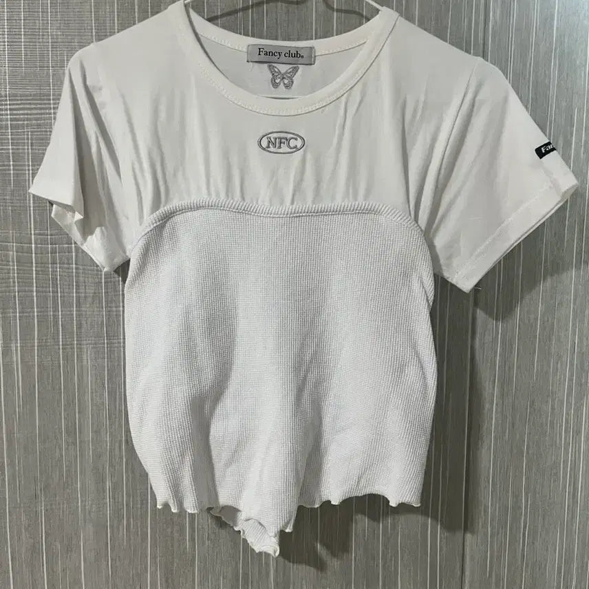 [BUNJANG] Fancy Club White Layered T-Shirt / (새상품)팬시클럽 화이트 레이어드 티셔츠