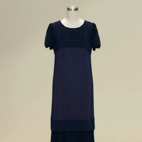 [BUNJANG] Maggie Knightbridge Chiffon Ruffle Dress Size 55 / 55 매긴나잇브릿지 원피스 55 여성 쉬폰 프릴 정장 원피스 치마 하객룩