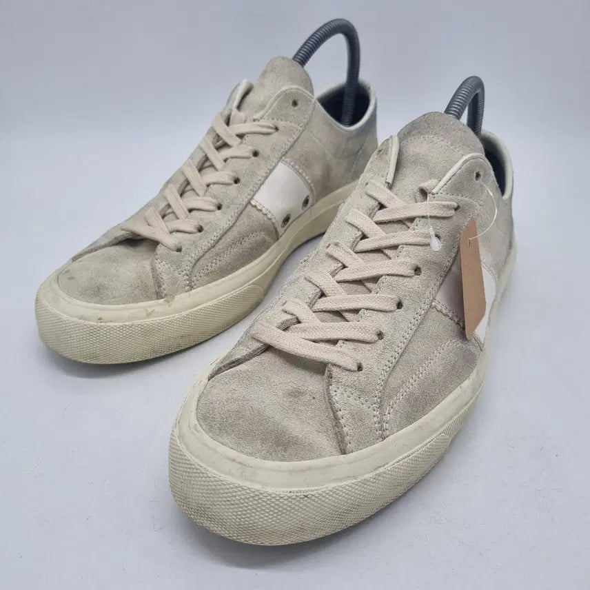 [BUNJANG] Tom Ford Suede Cambridge Sneakers Marble Cream Men's 270mm (9) / 톰포드 스웨이드 캠브리지 스니커즈 마블 크림 남성 270mm (9)