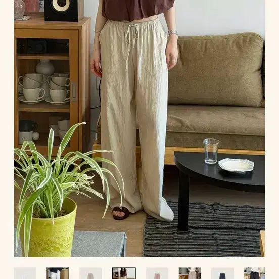 [BUNJANG] 5kplace Merci Raw Wide Pants (Size 2) / 5kplace 메르시 로우 와이드팬츠(2사이즈)