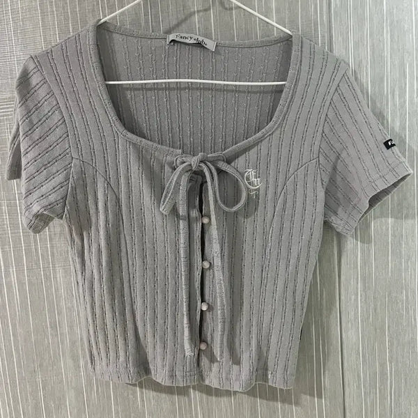 [BUNJANG] Fancy Club Gray Cardigan / (새상품)팬시클럽 그레이 가디건
