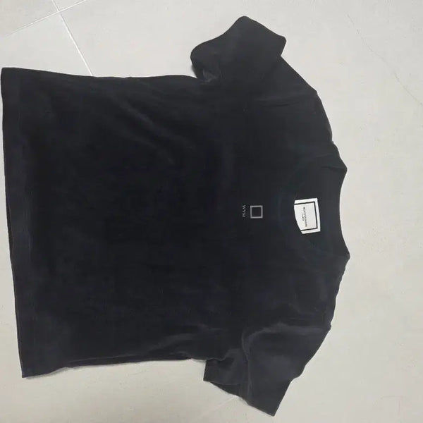 [BUNJANG] Wooyoungmi Velour Women's Short Sleeve T-Shirt Navy / (34)우영미 벨루어 여성 반팔 네이비