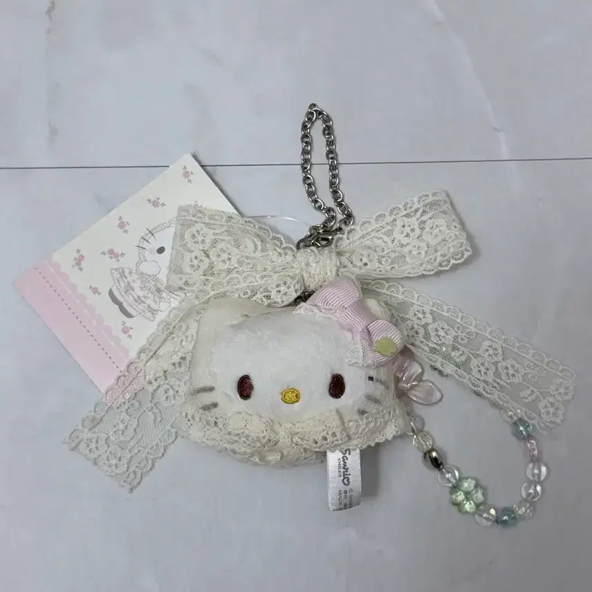 [BUNJANG] Sanrio Forest Lace Kitty Keyring / 산리오 포레스트 레이스 키티 키링