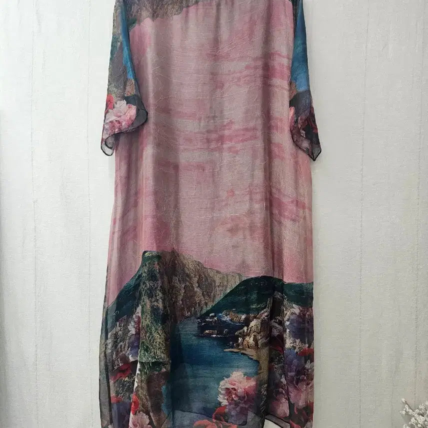 [BUNJANG] Silk Blend Long Dress / 실크95% 롱원피스 77~88