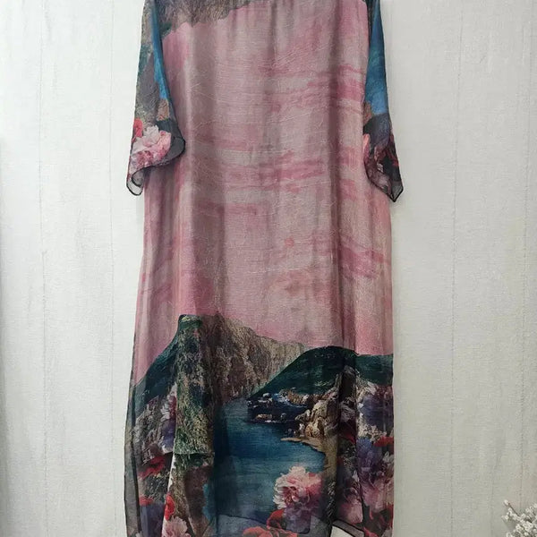 [BUNJANG] Silk Blend Long Dress / 실크95% 롱원피스 77~88
