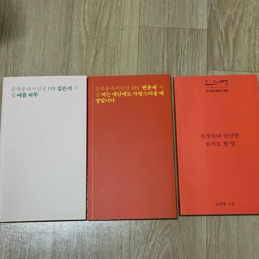 [BUNJANG] Various Korean Poetry Collections / 시인선 시집 여름외투 저는 내년에도 토마토 한 알