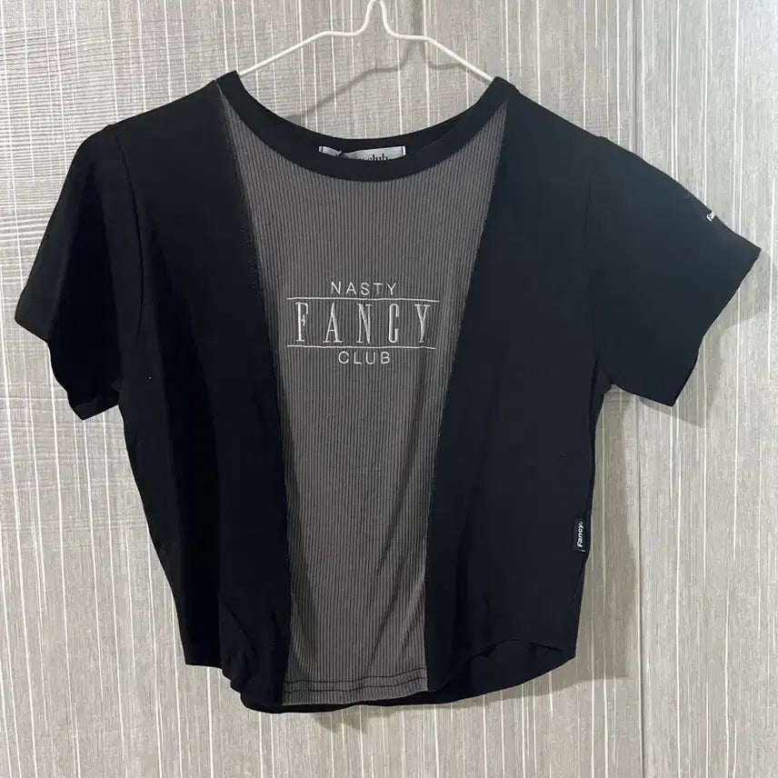 [BUNJANG] Fancy Club Black Cutting T-Shirt / (새상품)팬시클럽 블랙 컷팅 티셔츠