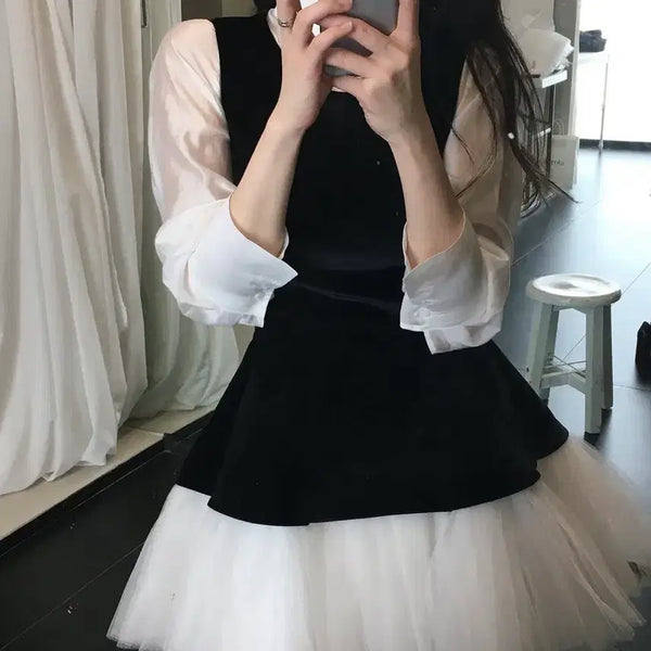 [BUNJANG] Dirty Princess Pearl Maxi Chiffon Dress / 더티스 프린세스 펄 맥시 샤 드레스