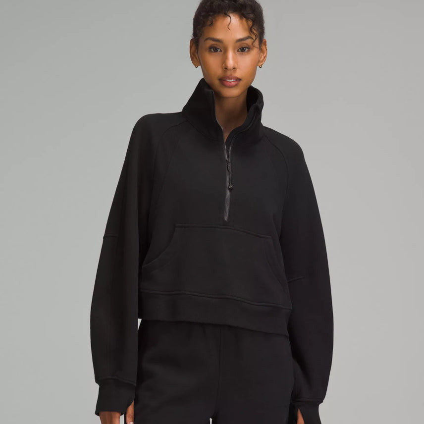 [BUNJANG] Lululemon Scuba Oversized Funnel Neck Black / 룰루레몬 스쿠바 오버사이즈드 퍼널넥 S