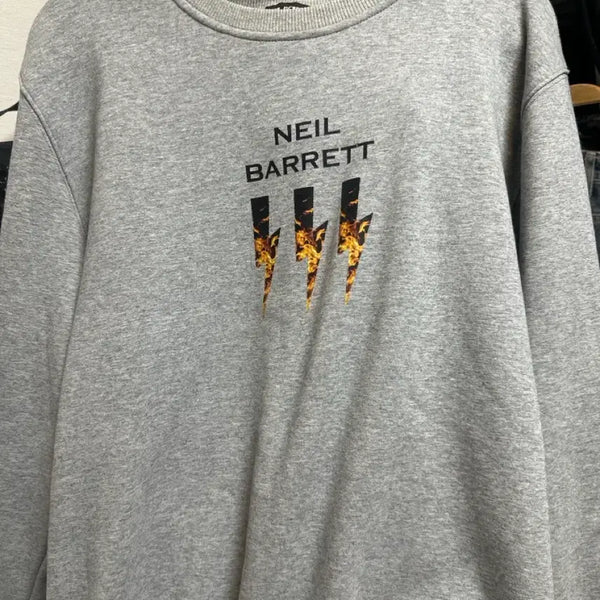 [BUNJANG] Neil Barrett Sweatshirt Grey / 닐바렛 맨투맨 그레이